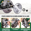 TECCPO 1200W Circular Saw, 5800 RPM, 24T Φ185mm Blade, Max Cutting Depth: 63mm(90°), 45mm (45 °), Pure Copper Motor - TACS22P