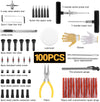 TECCPO Tire Repair Kit, 100Pcs Heavy Duty Tire Plug Kit for Car, Truck, RV, ATV, Tractor, Trailer, Motorcycle-Universal Tire Repair Tools to Fix Punctures and Plug Flats - THTC04H