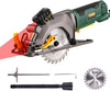 TECCPO Circular Saw, 580W Mini Circular Saw, Cutting Depth: 0-28mm-43mm, Adjustable Angle 45 ° to 90 °, 3700RPM, Pure Copper Motor, 115mm Blade, Best Choice for Cutting Wood-TAMS24P