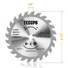 TECCPO Circular Saw Blade, 2X  4-1/2" Circular Saw Blade for Wood, Plastic and Soft Metal Cutting, Compatible with TECCPO Mini Circular Saw - TACB28A/TACB29A
