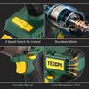 TECCPO Impact Wrench, Brushless 20V MAX Cordless Impact Wrench, 4.0Ah Li-ion Battery, 1/2 Inch, 300 Ft-lbs(400N.m) Max, 3 Variable Speed Wrench, 1 hour Fast Charger, 3 Sockets, Tool Box - BHD850B