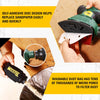 TECCPO Detail Sander 1/4” 1.1 Amp/14,000 OPM Detail Sander with 12 Pcs Sandpapers, Recyclable Dust Bag - TAMS22P