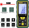 TECCPO Laser Meter, 50m, ± 2mm Accurate Laser Rangefinder, Bubble Levels with Silence Function, Electronic Angle Sensor, IP54 - TDLM21P