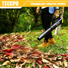 TECCPO Cordless Leaf Blower 20V, Turbine Fan, 85MPH 310CFM Air Volume, Dual Speed Adjustment, 2.0AH Lithium Battery- TDAB02G